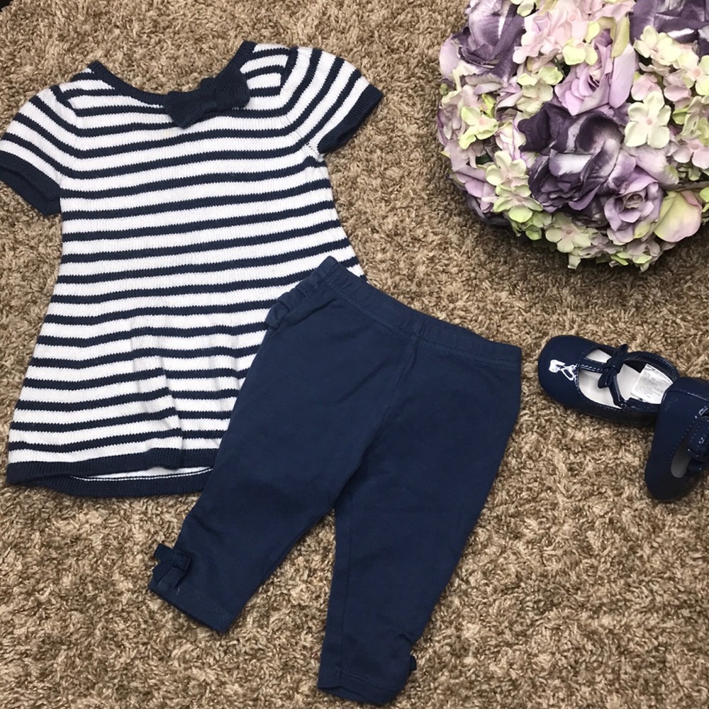 Cute sweater dress with matching shoes